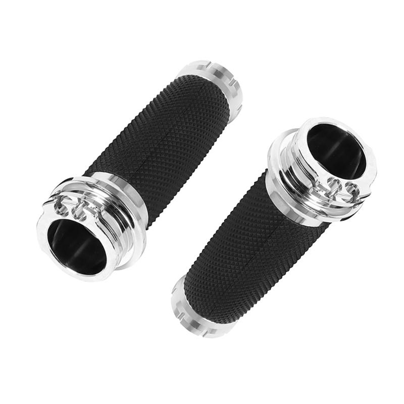 1 Pair Motorcycle Handlebar Grips Motorbike Throttle Grip Modification Accessories 25mm Throttle Grip