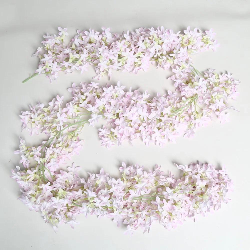 Multicolor Lilac Artificial Flower Flower Wreath DIY Simulation Flower Vine Photo Props Ornament Faux Flower Party Supplies