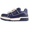 Trainer Maxi Cow Leather Low Top Skateboard Shoes Men's Dark Blue 1AD5O9