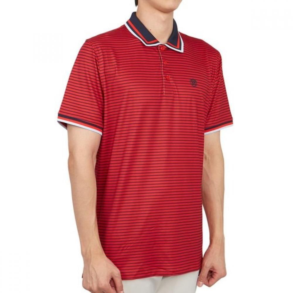 Galleria G Fore Pore Golfwear Męska koszulka z krótkim rękawem i kołnierzykiem S Kołnierzyk G4mS23k061a Poppy