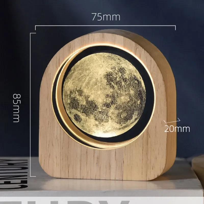 3D křišťálové sklo Řemeslná dekorace Laserem gravírovaný sluneční systém astronomie Dárek k Valentýnu Dárek k narozeninám Stolní dekorace