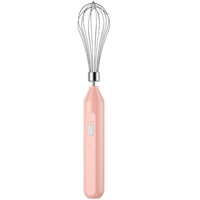 Batteur à œufs réglable à 3 vitesses, mousseur à lait rechargeable, fouet électrique portatif, batteur à mousse, mélangeur à main facile à utiliser