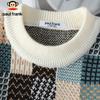 paul frank Men's Plaid Color-Block Knit Sweater