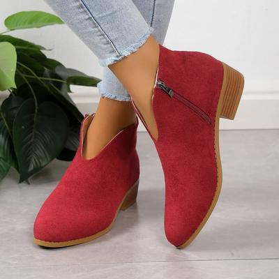 Fashion Women Platform Boots Pointed Toe Short Boots Fashion Hot Designer Shoes for Women Spring and Autumn Comfortable Shallow Boots