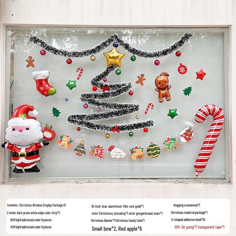 Snow-Dusted Christmas Rattan Wreath for Doorway & Window Decoration