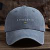 A Stylish And Versatile Baseball Cap with Interesting Letter Prints Perfect for UnisexS Outdoor Wear