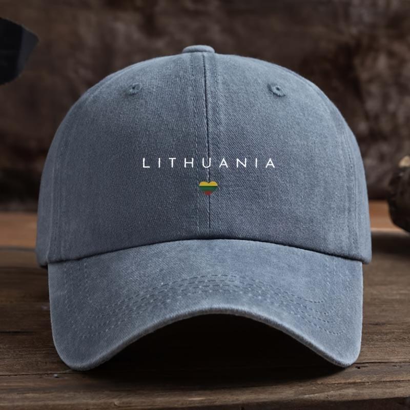 A Stylish And Versatile Baseball Cap with Interesting Letter Prints Perfect for UnisexS Outdoor Wear
