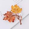 Fashion Women Maple Leaves Gold Dripping Brooches Brooches Pins Fashion Jewelry
