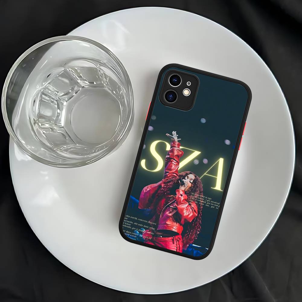 Singer SZA SOS Phone Case For IPhone 16 15 14 11 12 13 Pro Max X Plus XS MAX Translucent Matte Cover