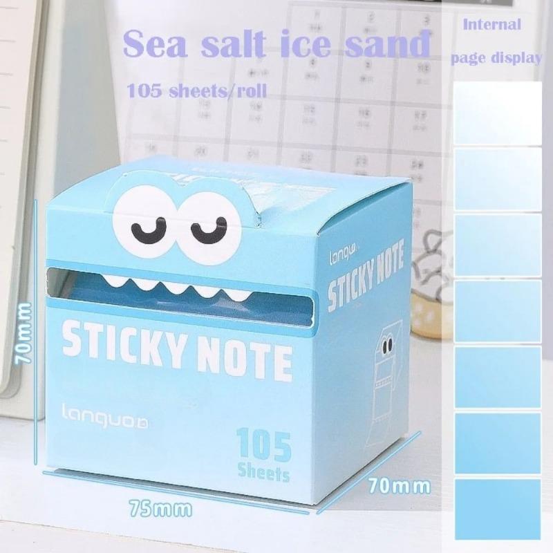

105 листов Мультяшный блокнот для заметок Бумага Липкие заметки Наклейка для планера Паста Каваи Папелерия Офисные школьные принадлежности Корейская канцелярия