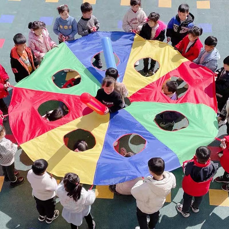 Rainbow Parachute Whack-a-Mole: Early Education Sensory Training for Parent-Child Outdoor Play