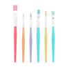 Professional Nylon Brush Set 6PCS Paint Brush, with Candy Colored Design, Flexible Oil Painting Brushes Bristles for Watercolor Acrylic Artist