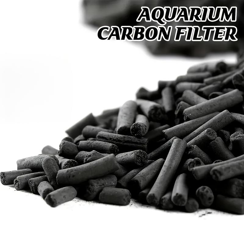 500g Aktivkohle für den Haushalt, Aktivkohlekörnchen für Aquarien, verpackt in einem Netzfilterbeutel, zur Verwendung im Aquariumwasser