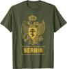 Serbia Serbian Serb Srbija Eagle Unisex TShirt Short Sleeve Casual Cotton ONeck Summer Shirt