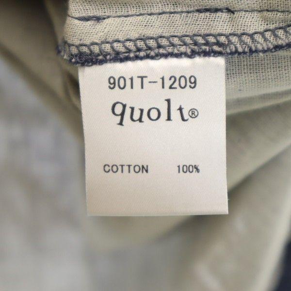 Brand new quolt Short sleeve shirt XL Navy TOP-GAUZE SHIRTS pullover Men's Used