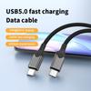 USB5.0 USB C to USB C Cable 80Gbps 16K@60Hz 240W Fast Charging USB C Data Cord Video Cable for Smartphone Laptops