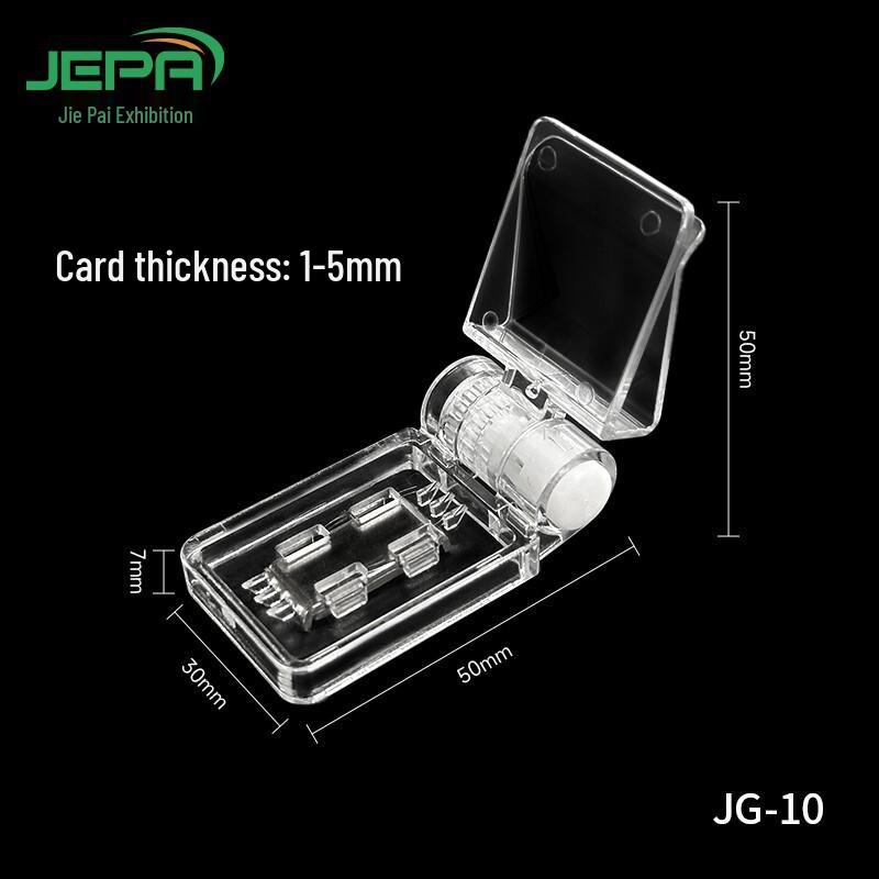 Magnetic POP Advertising Clip with Strong Hold and Transparent Design Transparent 1pc Card 1-5mm