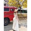 Wind suspender women's dress suit summer vest top lace stitching skirt