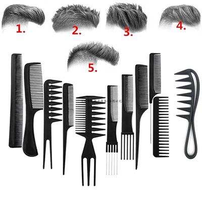 New Arrivals Men Women Beauty Salon Hair Styling Hairdressing Black Plastic Brush Combs Anti -Static Hairbrush Modelling Tools