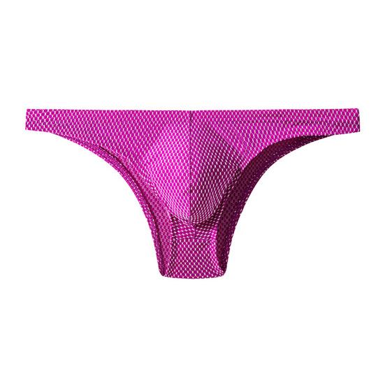 Men Briefs Low-rise Solid Color U-Convex Panties Soft Breathable Comfortable Slim Fit Elastic Underwear Daily Wear