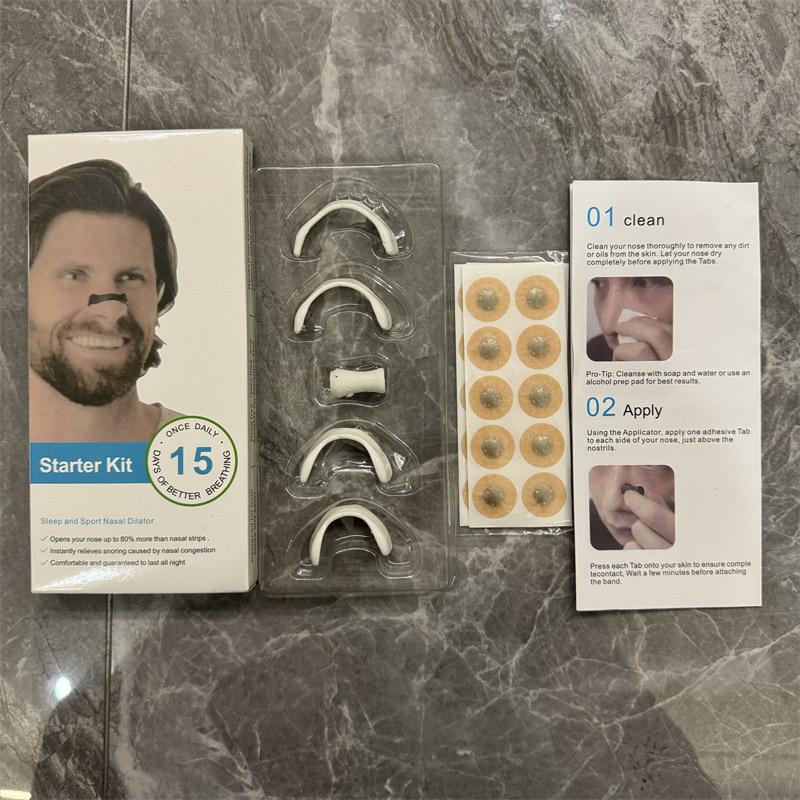 Clemă magnetică de ventilație nazală anti-sforăit