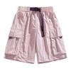 Herren Cargoshorts Entspannte Passform Mehrere Taschen Fünf-Punkt-Länge Elastischer Bund Outdoor Utility-Shorts