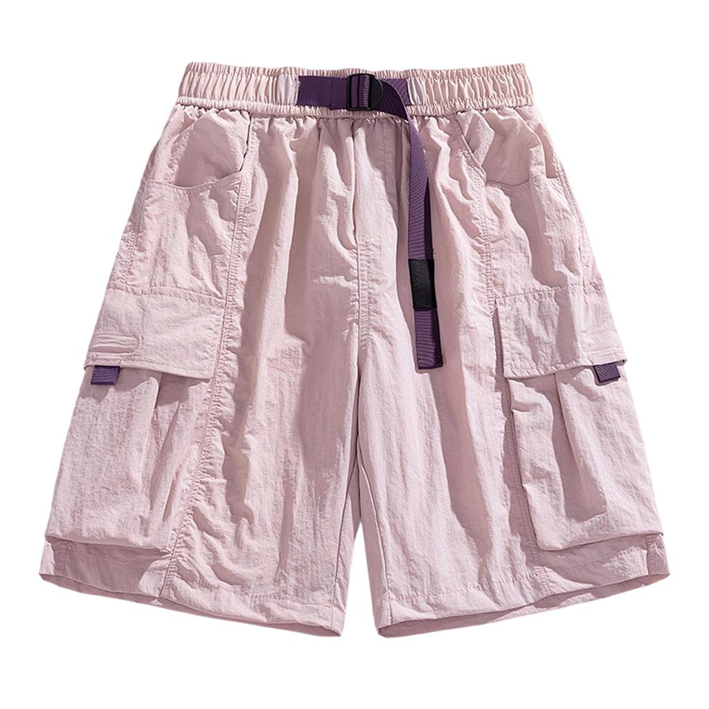 Herren Cargoshorts Entspannte Passform Mehrere Taschen Fünf-Punkt-Länge Elastischer Bund Outdoor Utility-Shorts