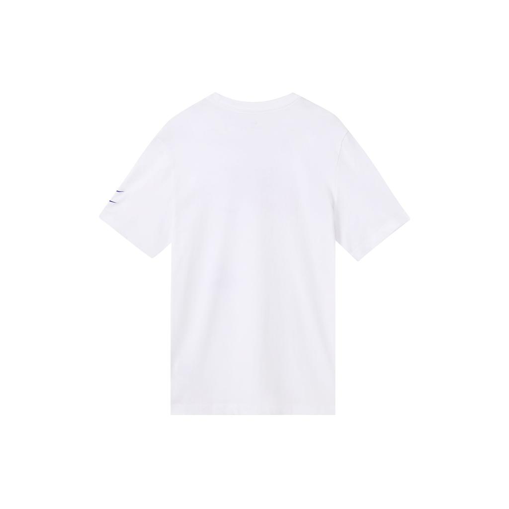 Nike Double Swoosh Logo Sports Short Sleeve T-Shirt Men Tops White CU0079-100