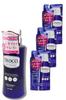 Deoco Medicated Deodorant Body Cleanse Body Soap Set: 1 Bottle + 3 Refills [Total 4 Items]