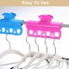 2Pcs Windproof Clothes Pegs Plastic Drying Pole Fixing Clips Large Hanger Clamps Portable Blanket Clothing Fasteners Hanging Clips