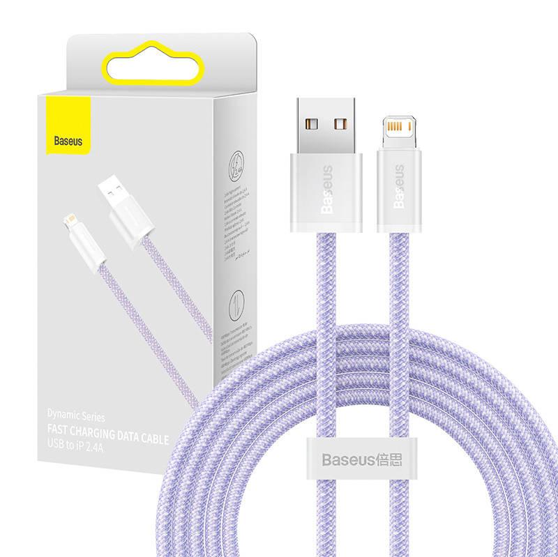 Kabel Usb Do Lightning Baseus Dynamic, 2.4A, 2M (Fioletowy)