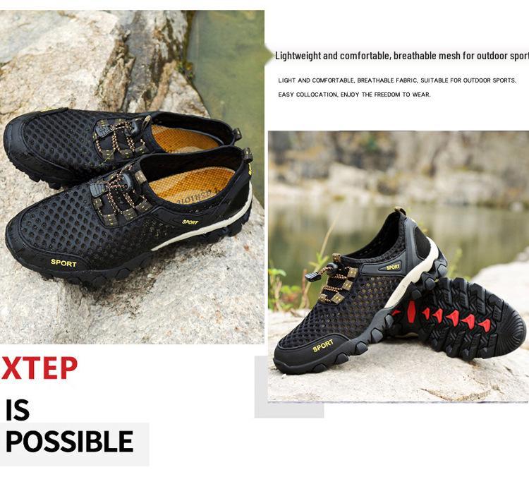 Men's Breathable Summer Mesh Casual Sports Shoes - Lightweight & Soft Sole for Outdoor Activities