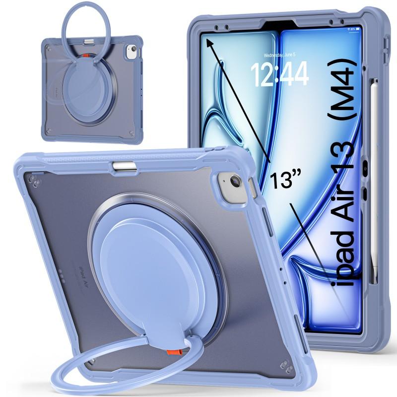 IPad 11th Gen Air 11-inch Protective Case With Acrylic Wrist Strap Kickstand Shockproof PC Shell Travel Use