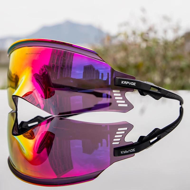 2026 Kapvoe Sport Sunglasses Road Bike Mountain Bicycle Cycl Glasses Riding Goggle Sports Eyewear for Man Women Cycling Glasses