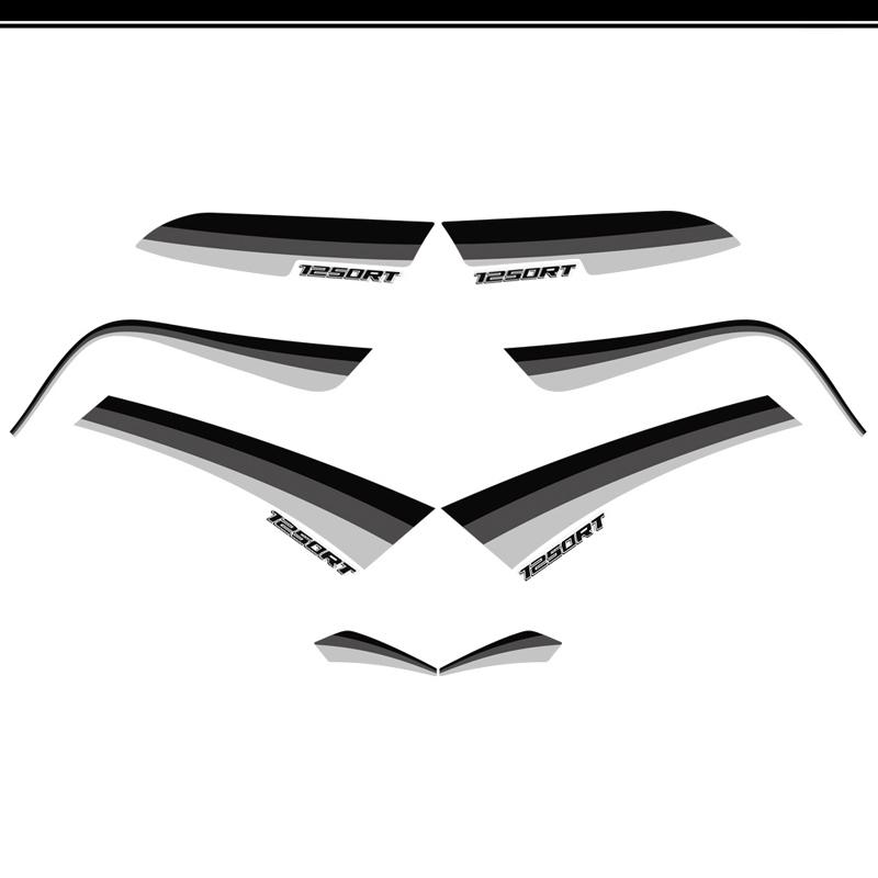 For BMW R 1250 R1250RT R1250 RT Stickers Decal Tail Side Luggage Cases Box Trunk Tank Pad Protector Knee Kit Emblem Badge Logo