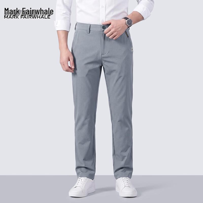 Mark Fairwhale Men's Summer Casual Straight Pants