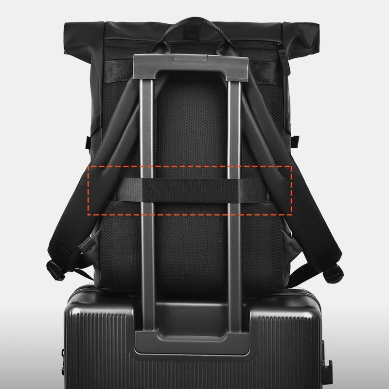 WEIXIER 2026 New Large Capacity Men's Backpacks High-end PU Waterproof Male Business Computer Bag Multi Layer Expandable Waterproof Travel Rucksacks