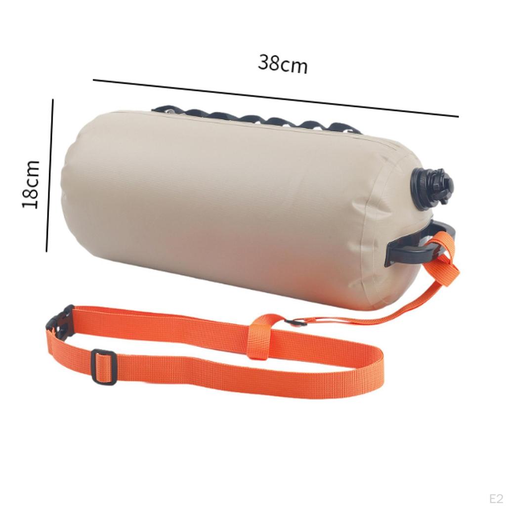 Inflatable Swimming Bag Swim Buoy Float Versatile Buoyancy Aid with Belt