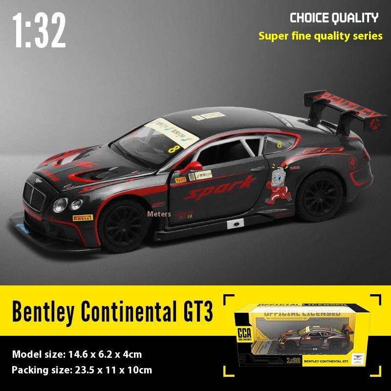 

Модель легкосплавного автомобиля Bentley CONTINENTAL GT3 в масштабе 1/32 с ретро-движением, детская гоночная игрушка, идеальный подарок для автолюбителей красный