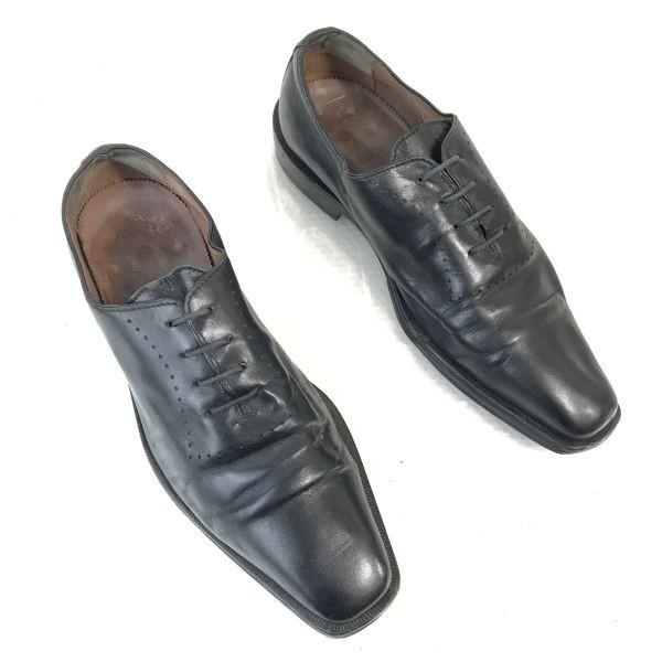 Made In Italy/Ca Lyo Relia Rossana/Leather Wholecut Shoes/40/25.0/Black/Handmade Lavorate a mano(USED)