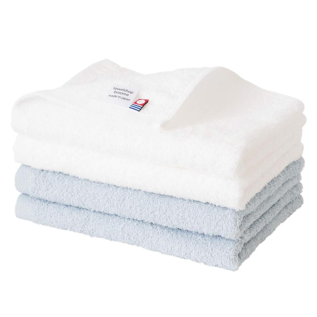 Bloom Imabari Face Set of Indoor Made in Assorted and Towels, 4, Fleur, Soft, Absorbent, Quick-Drying, Drying, Thin, Japan, 100% Cotton, (Fuji Lily)