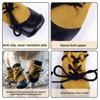 4PCS Waterproof Knitted Dog Shoes Adjustable Straps Elastic Dog Booties  Pet Supplies
