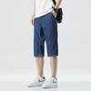 Ultra-thin Tencel Denim Shorts for Men, Cool, Loose, Straight, Casual, Versatile, Cropped Pants, Summer Trend, Versatile