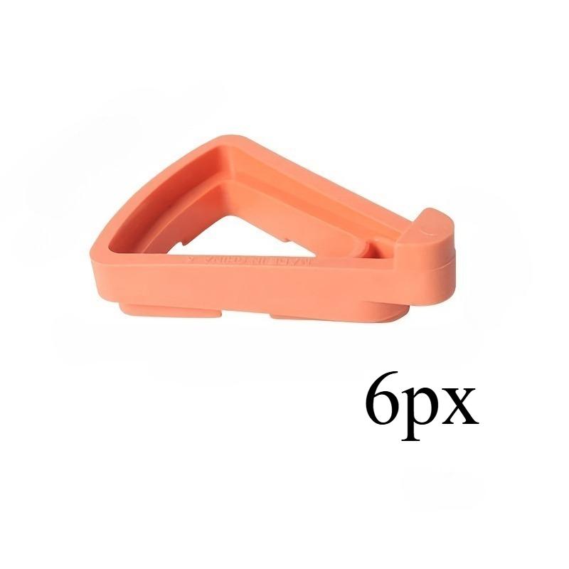 

6PCS Invisible Flower Pot Feet Pads, Breathable Bottom Support Anti-Root Rot, Triangle Ventilated Plastic Tray Mat for Planters