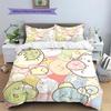 Cute Sumikko Gurashi  Pattern Bedding Quilt Set  Home Decoration  Gift (1 * duvet cover + 2 * pillowcase  without core)