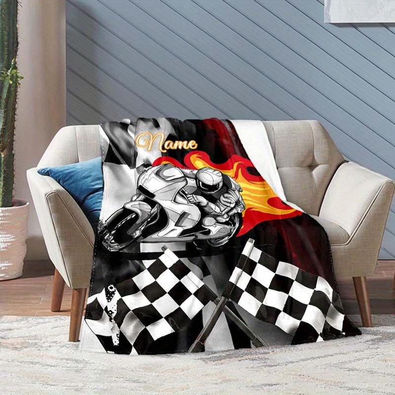 Motorcycle Customize Your Name Blanket Warm Comfortable And Soft Blankets Are Suitable For Home Lunch Break Blanket Office Sofa Sofa Gift To Relatives