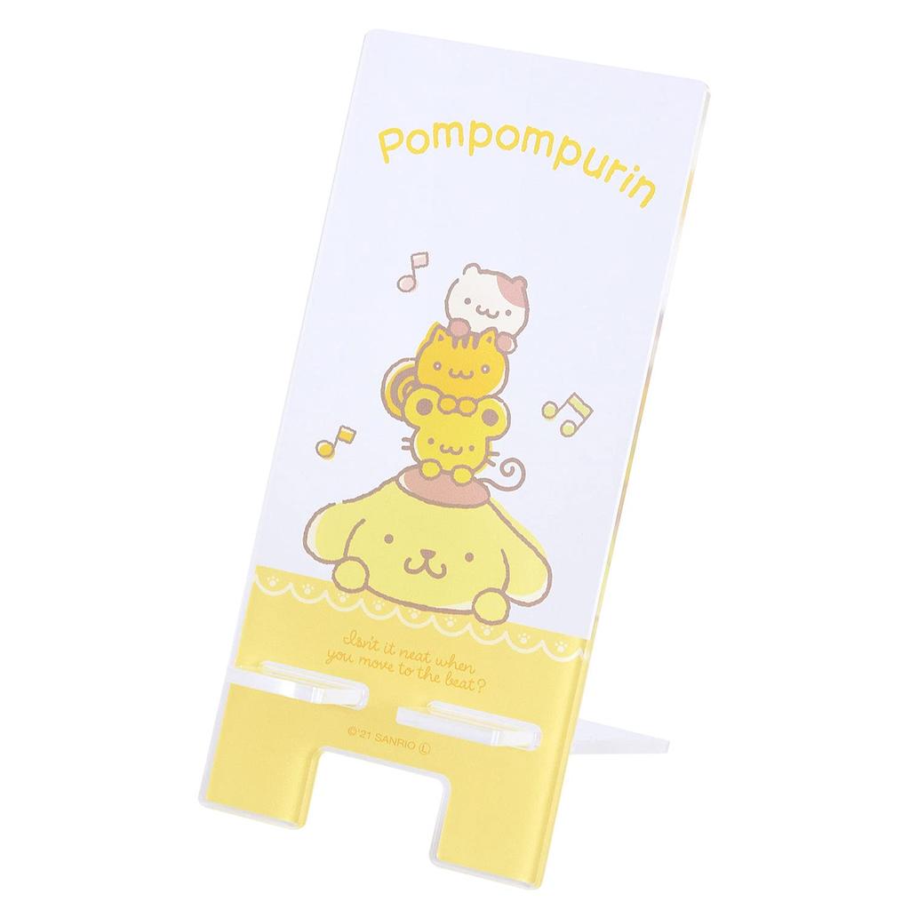 Gourmandies Sanrio Characters Acrylic Smartphone Stand Pompompurin Yellow SANG-125PN