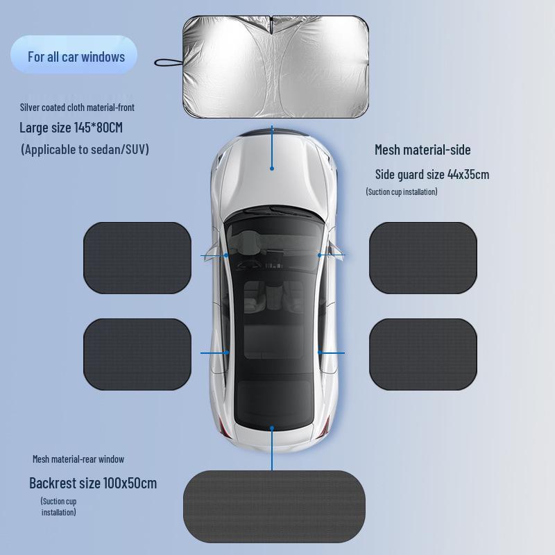 Car Windshield Sunshade: Heat Insulation & Interior Cooling Shield