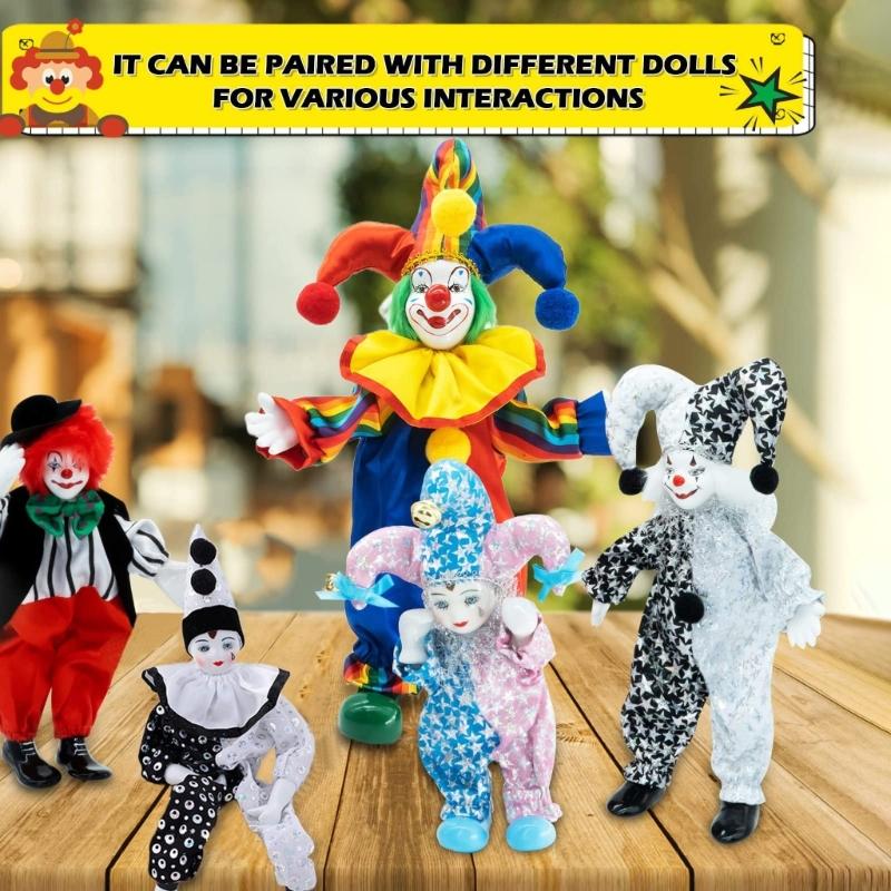 Poupée Clown Marionnette en Porcelaine Fantaisiste de 16 Pouces Objet de Collection Pour Décorations Intérieures et Cadeaux Poupée Clown en Porcelaine Arlequin