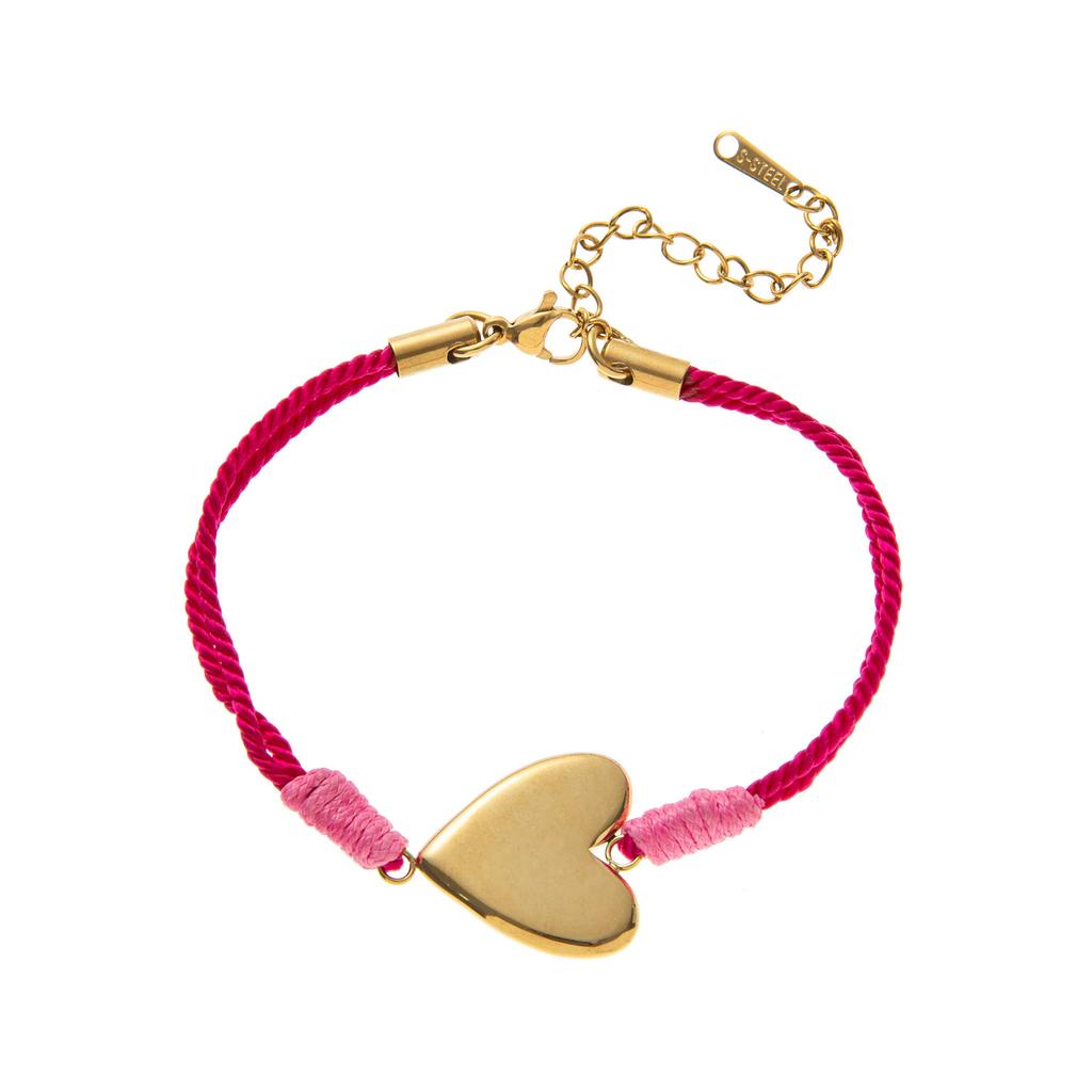 New Chinese Dopamine Color Rope Bracelet Dot Diamond Pentagram Cross Necklace 18K Gold